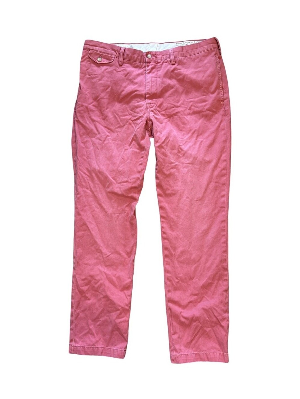 Polo Ralph Lauren Pink Chino Slim GI Fit Straight Leg Pants Men's Size 36x32